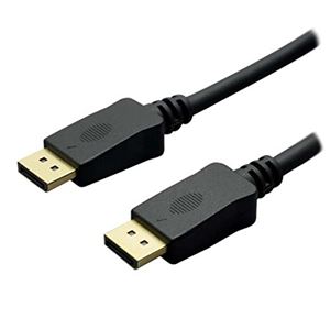 （まとめ）ミヨシ 4K対応 DisplayPortケーブル 2.8m ブラック DP-28／BK【×2セット】