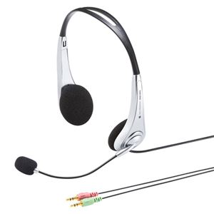 （まとめ）サンワサプライ マルチメディアPCヘッドセット MM-HS509NCN【×2セット】