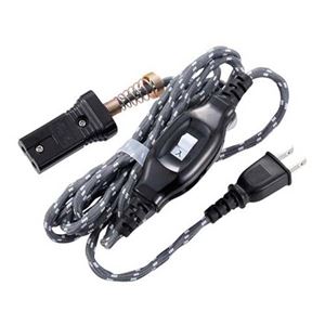 （まとめ）オーム電機 こたつコード ストレートプラグ 3m HS-T7596【×5セット】