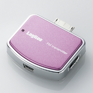 Logitec(ロジテック) 充電機能搭載 WALKMAN専用FMトランスミッター(ピンク) LAT-FMWS01PN