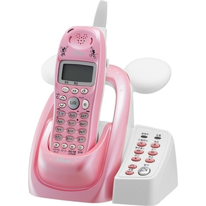 ユニデン ディズニーキャラクターコードレス留守番電話機（ディズニー着信音）UCT-012P　パールピンク 