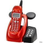 ユニデン ディズニーキャラクターデジタルコードレス留守番電話機セット UCT-012P2-R メタリックレッド