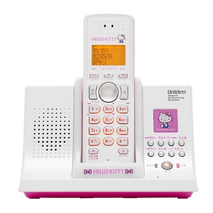 ユニデン ハローキティデジタルコードレス留守番電話機 UCT-005-P ピンク