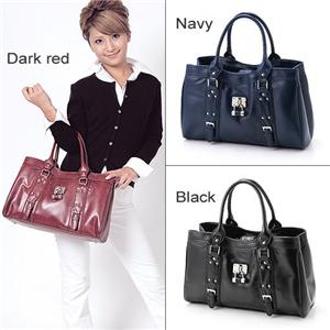 LANEVE デザイントートバッグ 6カラー LE-2008 ブラック