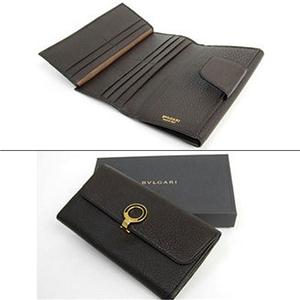 BVLGARI　長財布 25616 ダークブラウン