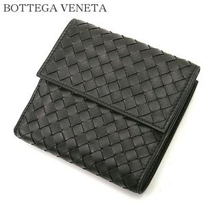 BOTTEGA VENETA Wホック財布 163240 V0013 NERO（ブラック）/1000