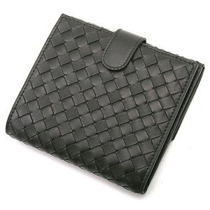 BOTTEGA VENETA Wホック財布 163240 V0013 NERO（ブラック）/1000