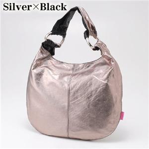 MelieBianco(メリービアンコ) シャイニーバッグ S8-174 Silver×Black
