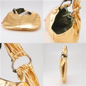 MelieBianco（メリービアンコ） シャイニーバッグ S8-174 Gold×Olive