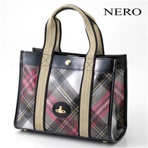 Vivienne Westwood�ʥ����������󥦥����ȥ��åɡˡ��ݡ����եХå���TRANSPARRENT TARTAN��4077 Nero