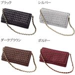 LANEVE(ランイヴ)イントレチャートチェーン付ウォレット　LE-5005 ボルドー