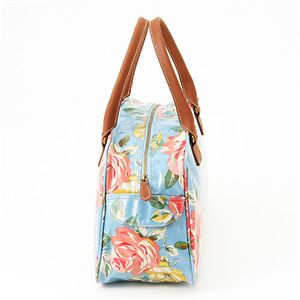 Cath Kidston　バッグ  Bowling Bag With Leather  230728 Autumn Flowers Stone