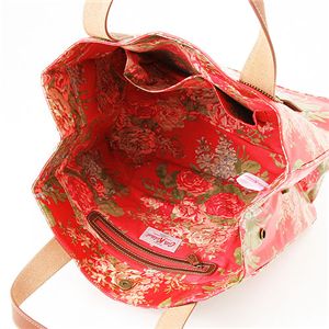 Cath Kidston バッグ STAND UP TOTE with LEATHER 230087 Box Floral Blue