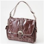 Kalencom マザーバッグ　LAMINATED BUCKLE Chocolate