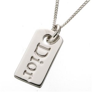 【在庫処分特価】Christian Dior(クリスチャン ディオール) ネックレス D21415 ロゴ（シルバー）