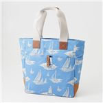 CATH KIDSTON（キャスキッドソン） 縦型トート TALL TOTE WITH LEATHER 244718・Boat Royal Blue