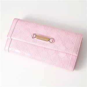 Pinky Wolman(ピンキーウォルマン) エナメル 長財布 Pink 34503・ホック