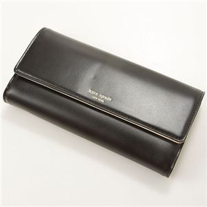 KATE SPADE(ケイトスペード)レザー長財布 MARIA 086 PWRU0072 Black/Porcelain