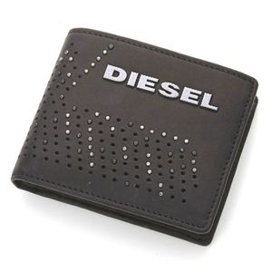 DIESEL(ディーゼル) レザー 2つ折り財布 XM89 PR529 T8013・A/Black