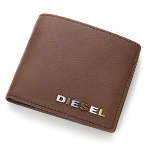DIESEL(ディーゼル) レザー 2つ折り財布 XM62 PR507 T2181・B/Dark Earth