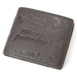 DIESEL(ディーゼル) レザー 2つ折り財布 00XL83 PR507 T8013・C/Black