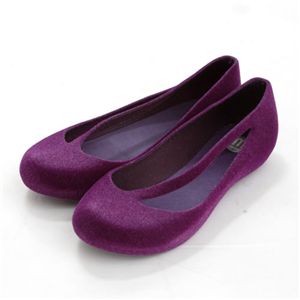 melissa(メリッサ) ラバーシューズ NIGHT FLOCKED V Purple EUR 38(23.5-24.0cm)