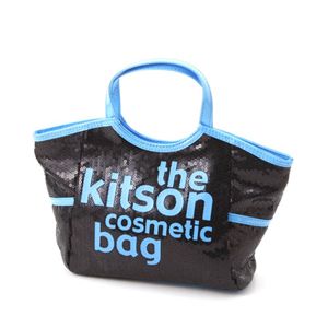 kitson（キットソン） コスメティック バッグ KSG0141・Black×Blue