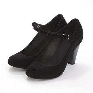 melissa(メリッサ) ラバー ドールパンプス ASHIA Black Flock EUR 40 (25.5-26.0cm)