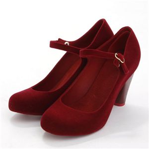 melissa(メリッサ) ラバー ドールパンプス ASHIA Wine Flock EUR 38 (23.5-24.0cm)