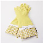GLOVEABLES(グローバブルズ) ウォッシンググローブ 501G・【GINGHAM】Yellow/WhiteBow