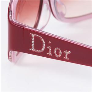 Christian Dior �T���O���X STRASS1-AZK/TX �u���E���V�F�[�h�~�u���E�����I�����W