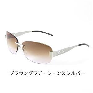 D&G サングラス 6041-05/13 ブラウングラデーション×シルバー
