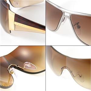 PRADA �T���O���X �A�W�A���t�B�b�e�B���O 54GSA-5AK/2Z1�^�u���E���O���f�[�V�����~�S�[���h