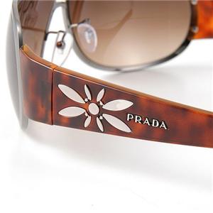 PRADA サングラス アジアンフィッティング 56GSA-5AV/2ZI/ブラウン×シルバー・ベッコウ