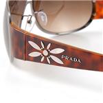 PRADA サングラス アジアンフィッティング 56GSA-5AV/2ZI/ブラウン×シルバー・ベッコウ