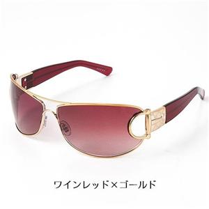 GUCCI サングラス Asian Fitting 2767F-RLV/YU/ワインレッド×ゴールド