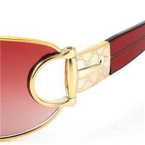 GUCCI サングラス Asian Fitting 2767F-RLV/YU/ワインレッド×ゴールド