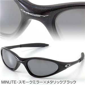 OAKLEY(オークリー) サングラス  MINUTE P BK/BK POLA スモークミラー×メタリックブラック