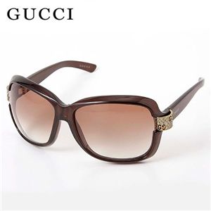 GUCCI(グッチ) サングラス 2985-OVO/S8/ブラウングラデーション×クリアブラウン&ゴールド