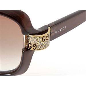 GUCCI(グッチ) サングラス 2985-OVO/S8/ブラウングラデーション×クリアブラウン&ゴールド