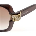 GUCCI(グッチ) サングラス 2985-OVO/S8／ブラウングラデーション×クリアブラウン＆ゴールド