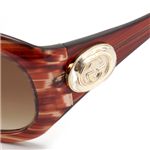 GUCCI(グッチ) サングラス 2937-REA/CC/2937 ブラウングラデーション×レッドグリッター