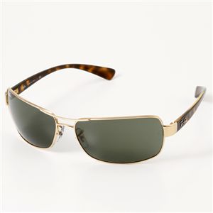 RAYBAN(レイバン) サングラス ガラスレンズ 3379-001/ダークグリーン×ゴールド&ベッコウ