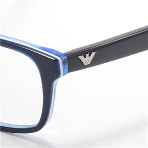 EMPORIO ARMANI（エンポリオアルマーニ） 配色 ダテメガネ ネイビー＆ホワイト＆クリアブルー 9059-OH6