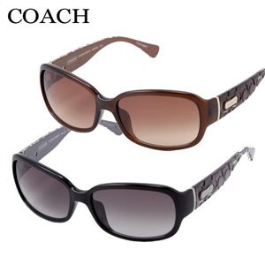 COACH(コーチ) アジアンフィッティング セルフレームサングラス ブラウングラデーション×ブラウン&クリアブラウン 631A-210