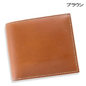 ブライドルレザー ボリュームカードウォレット　ブラウン