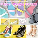Melissa�^�C�v �t���[�o�[�n�C�q�[���T���_�� 71  �C�G���[�i�~�p�[�v���j M�i22.0-23.0cm�j