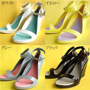 Melissa�^�C�v �t���[�o�[�n�C�q�[���T���_�� 71  �C�G���[�i�~�p�[�v���j M�i22.0-23.0cm�j