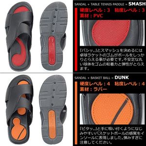 スポーティーライフスタイルサンダル F003/DUNK(オレンジ) S(24.0~24.5cm)