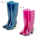 2008年新作モデル 完全防水パールレインブーツ ピンク L(24.0〜24.5cm)
